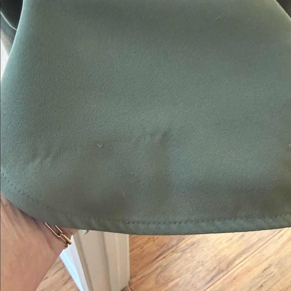 Olive Green Sleeveless Dress - Picture 12 of 12